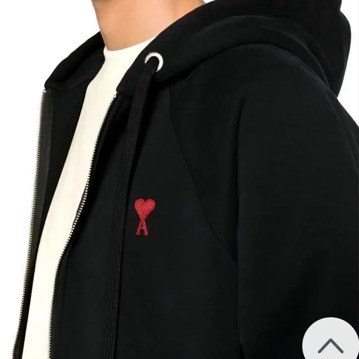[BUNJANG] Ami Small Logo Hooded Zip-Up / (새상품) 아미 스몰로고 후드집업