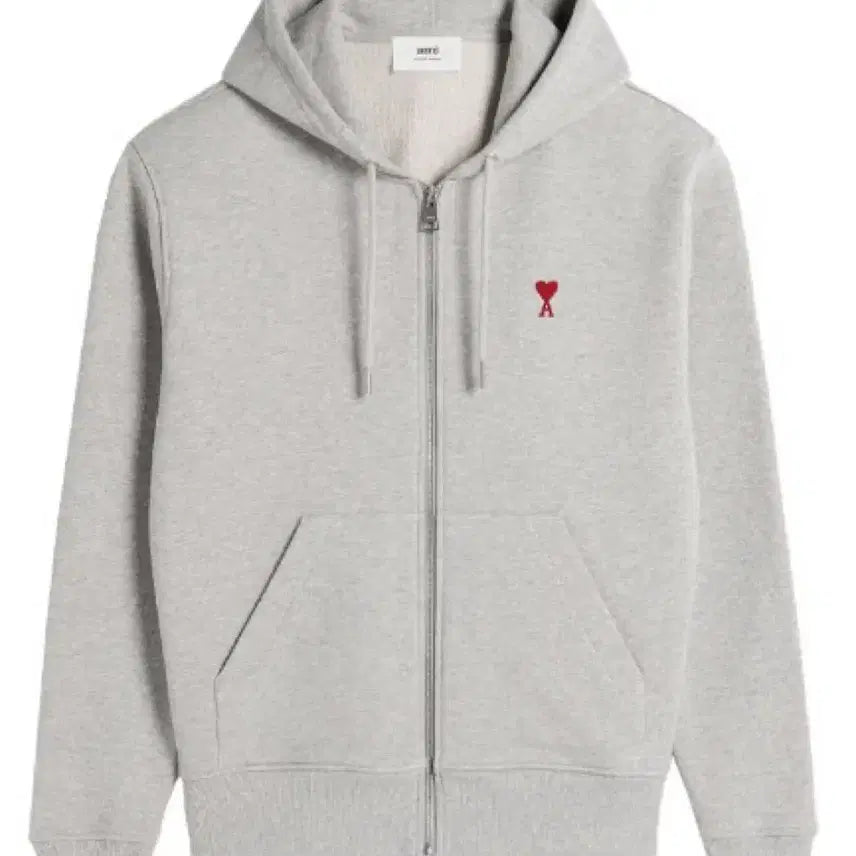 [BUNJANG] Ami Small Logo Hooded Zip-Up / (새상품) 아미 스몰로고 후드집업