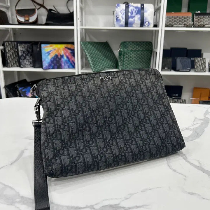 [BUNJANG] Dior Oblique iPad Clutch Black / [정품]디올 오블리크 아이패드 클러치 블랙