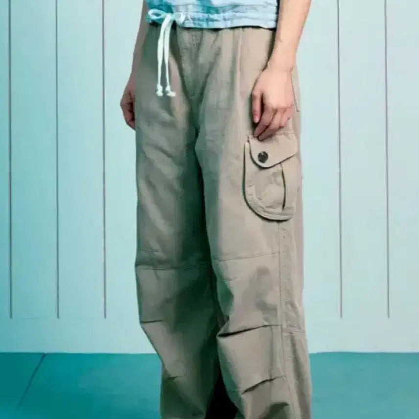 [BUNJANG] The Coldest Moment Cargo Pants/Beige Pants / 더콜디스트 모먼트 카고팬츠/베이지바지