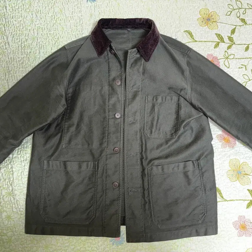 [SOLD OUT] 무인양품 코듀로이 칼라 커버올 자켓