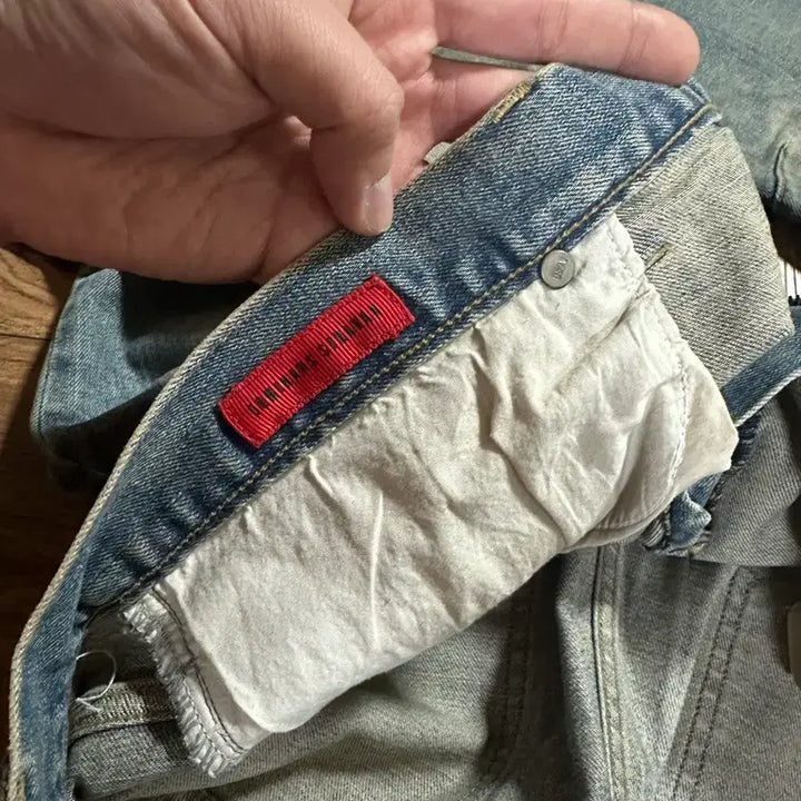 [BUNJANG] Dominance Straven Zipper Washed Jeans / [48] 도미넌스스트라반 지퍼 워싱진 청바지