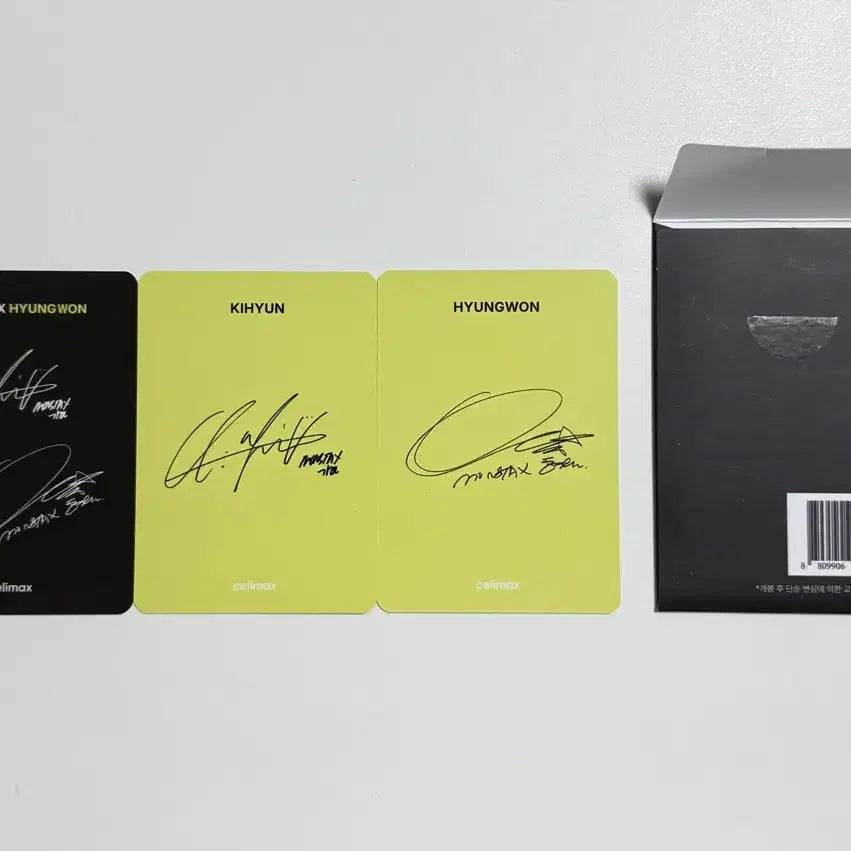 [SOLD OUT] 몬스타엑스 셀리맥스 형원x기현 포카 일괄