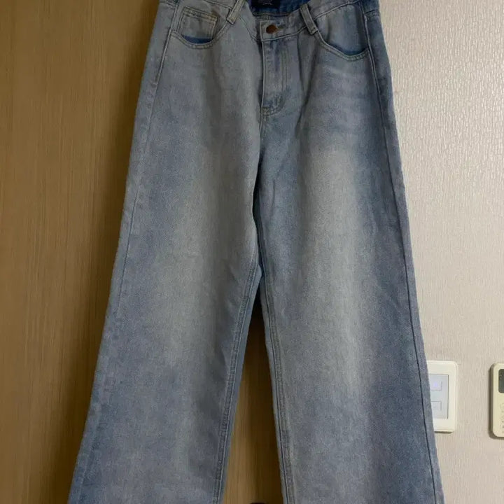 [BUNJANG] Gogosing Pastel Wide Denim Pants / 고고싱 파스텔와이드 데님