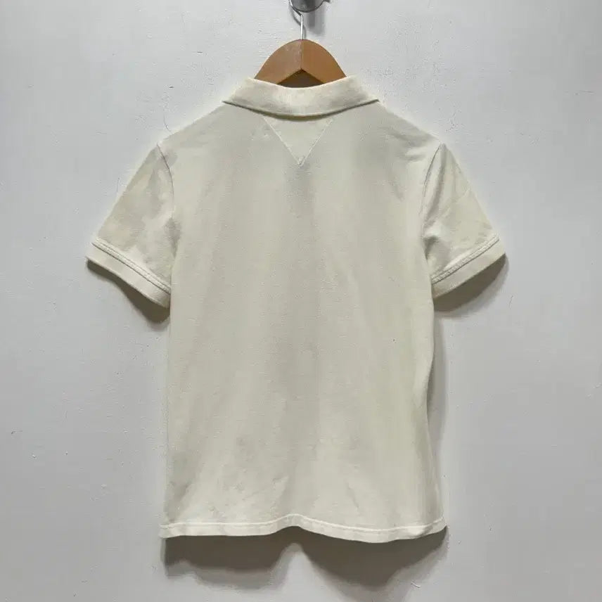 [SOLD OUT] 타미힐피거 아이보리 여성 반팔 폴로티 M