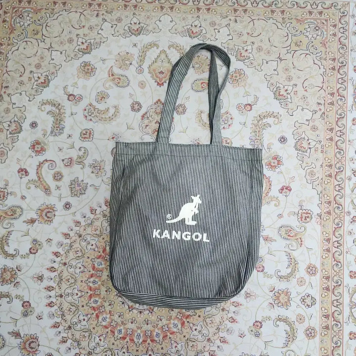 [BUNJANG] Kangol Stripe Eco Bag / 캉골 스트라이프 에코백 가방