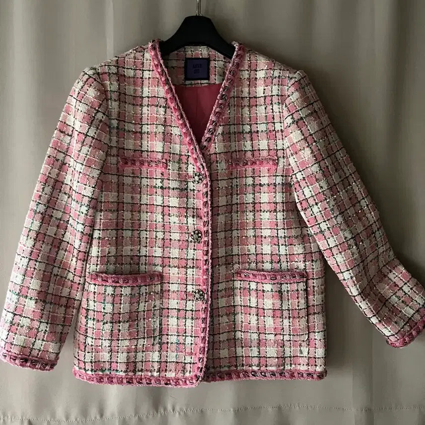 [SOLD OUT] 안나수이 핑크 트위드 자켓