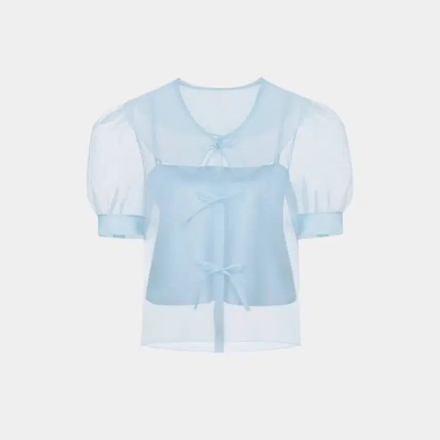 [BUNJANG] DRAGONBLUES Organza Blouse, S / DRAGONBLUES 드래곤블루스 오간자 블라우스, S