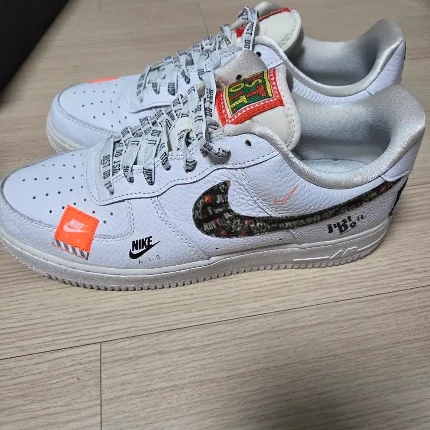 [BUNJANG] Nike Air Force 1 Just Do It White Sneakers / 280 에어포스 저스트두잇 화이트