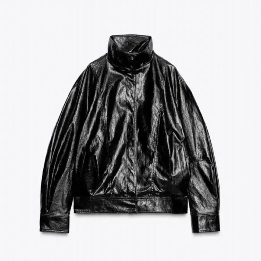 [BUNJANG] ZARA Leather Bomber Jacket - Men&