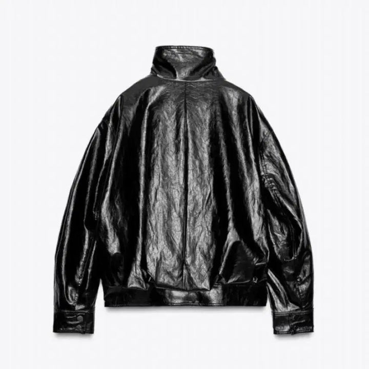 [BUNJANG] ZARA Leather Bomber Jacket - Men&