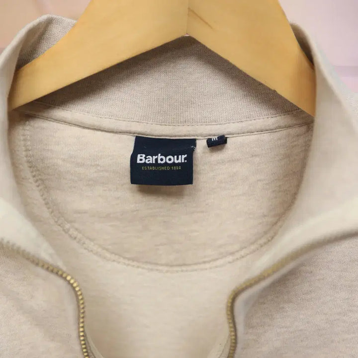 [BUNJANG] Barbour Half-Zip Sweatshirt / 바버 반집업 맨투맨 깔끔한 감성 하나