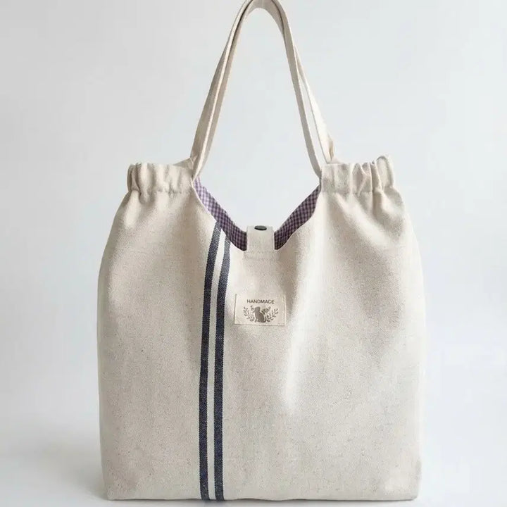 [BUNJANG] Linen Shirring Eco Bag / 린넨 셔링 에코백