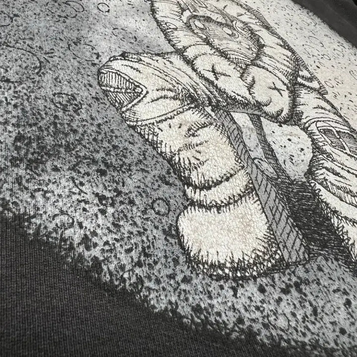 [BUNJANG] KAWS Kid Cudi Collaboration Sweatshirt / KAWS 키드 커디 카우스콜라보 맨투맨