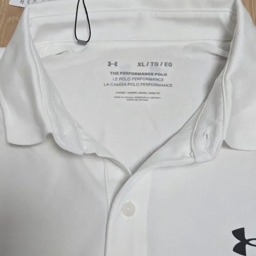 [SOLD OUT] 언더아머 긴팔 카라티 화이트 XL 새상품