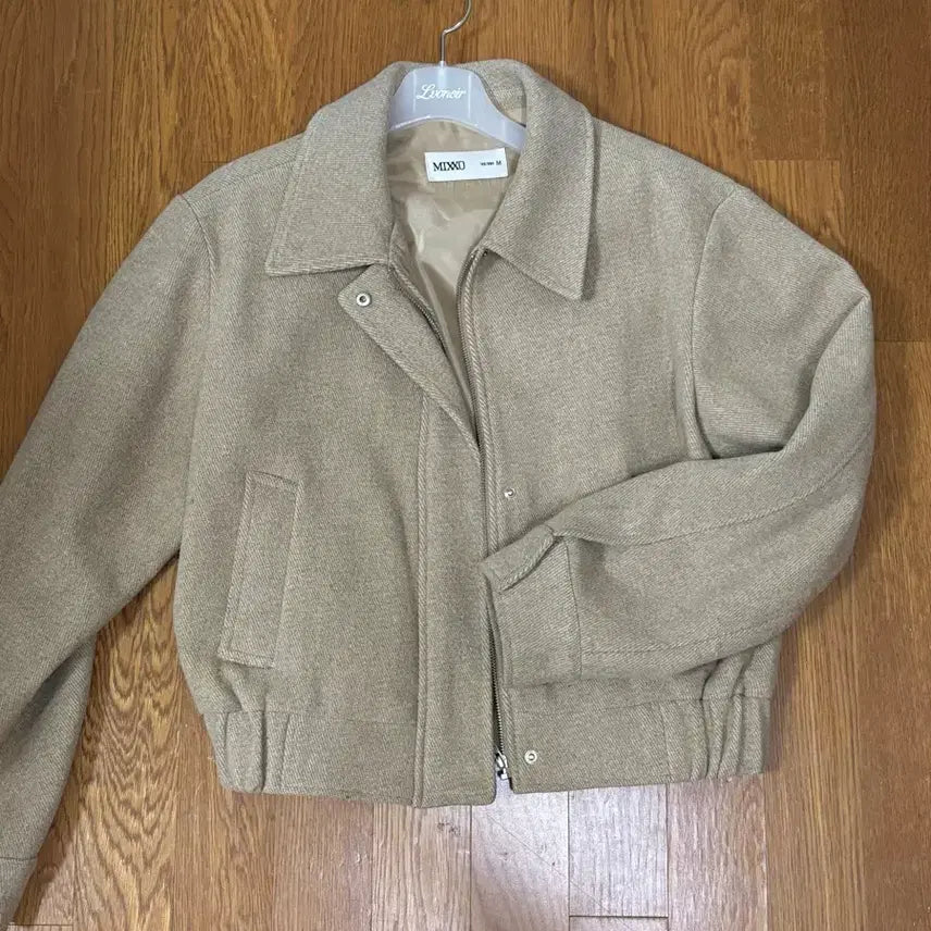 [BUNJANG] MIXXO Beige Zip-up Jacket / 미쏘 집업자켓