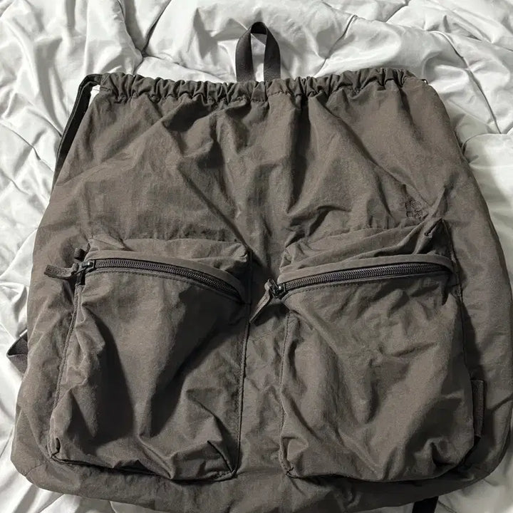 [BUNJANG] Polytelu 2-Pack Drawstring Bag Brown / 폴리테루 2pk 드로우 백 브라운