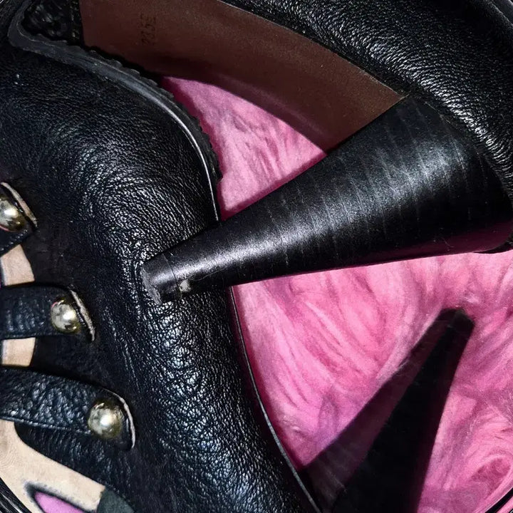 [BUNJANG] Napoleon Studded Leather Heels / Napoleon