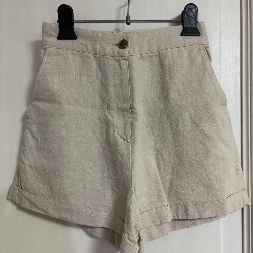 [BUNJANG] Ivory Linen Jacket and Shorts Set / 아이보리 린넨 자켓+반바지 세트