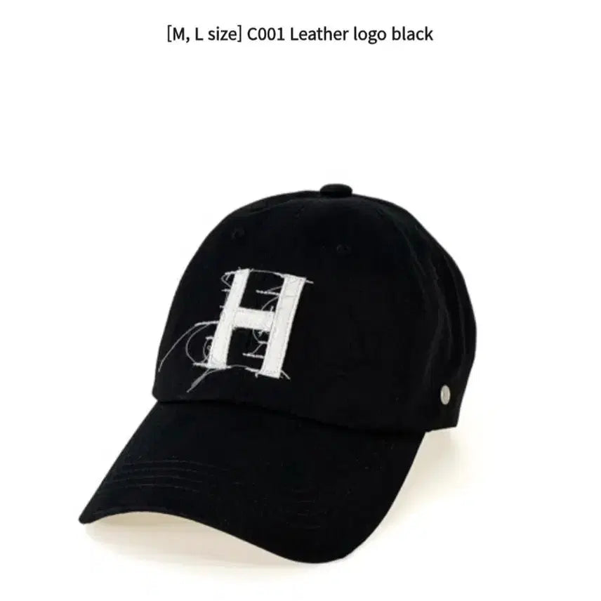 [SOLD OUT] hae.a 해아 h로고 볼캡 블랙 m