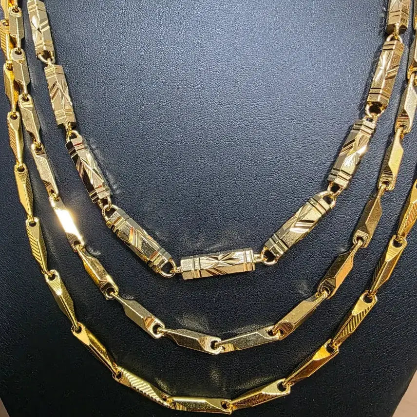 [BUNJANG] Hexagonal Bamboo Necklace (Small/Medium/Large) / 별처럼 빛나는 24K특수압축진공 대나무 목걸이 소/중/대
