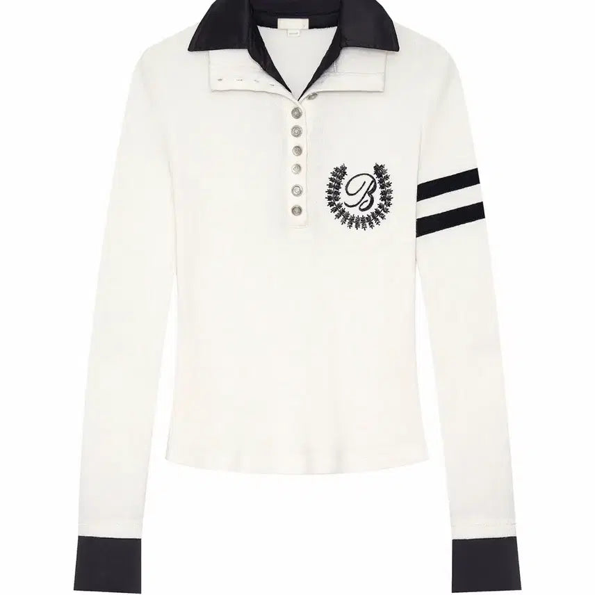[SOLD OUT] 본네 bonnae 더블 카라 탑 화이트 1사이즈