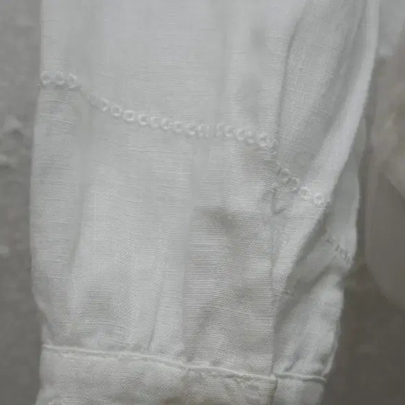 [BUNJANG] Linen Blend Blouse / 면마 블라우스  free