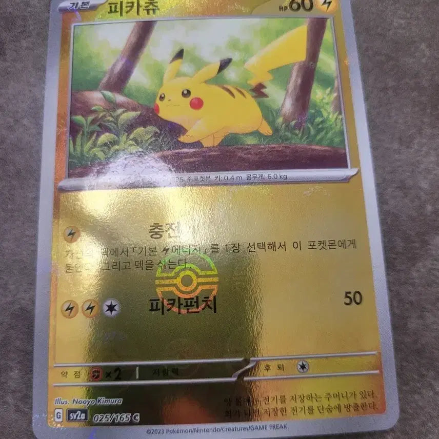 [SOLD OUT] 포켓몬 카드 피카츄 몬스터볼 025/165