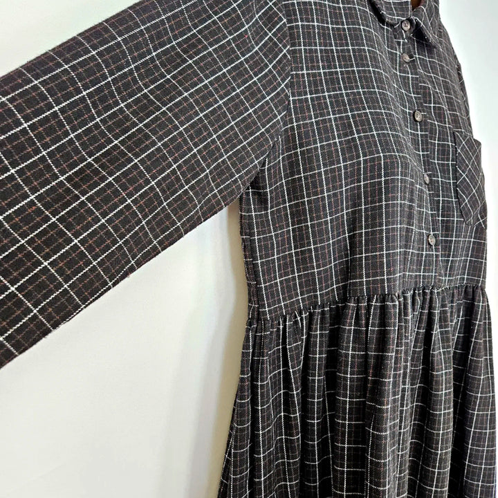 [SOLD OUT] 딩동 :) 바둑판무늬 카라원피스