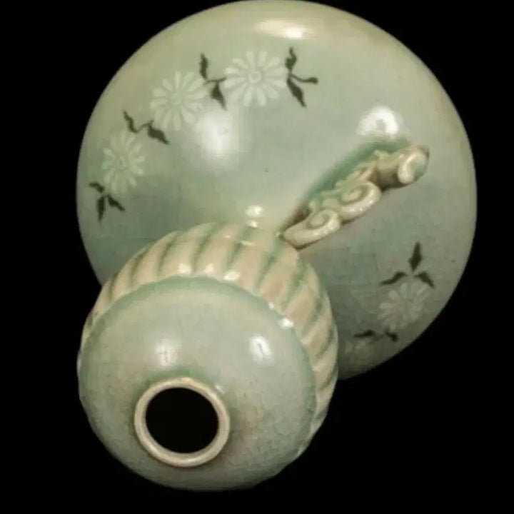 [BUNJANG] Ji Sun-tak Celadon Unique Shape Ewer / 특이한 기형 무형문화재 지순탁 청자 호리병