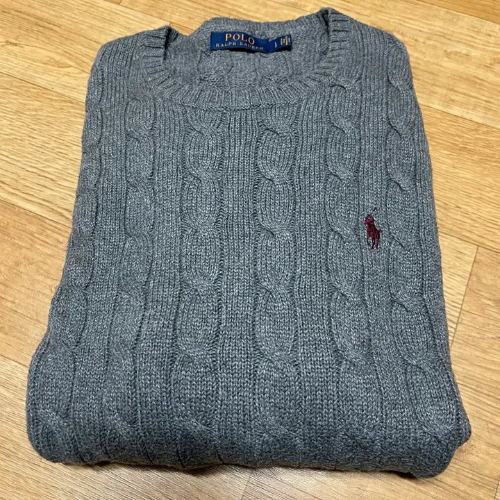 [SOLD OUT] 폴로 케이블니트 다크그레이 L사이즈(105사이즈)