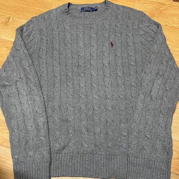 [SOLD OUT] 폴로 케이블니트 다크그레이 L사이즈(105사이즈)