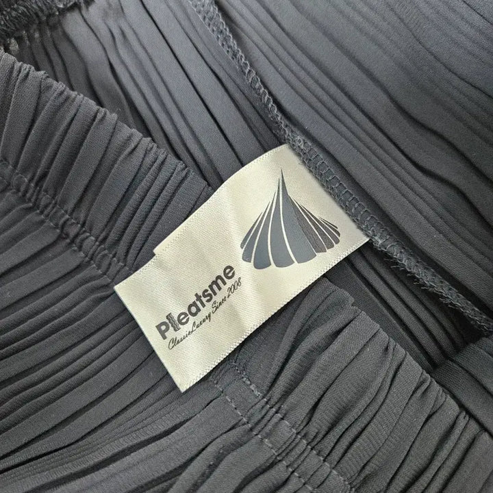 [SOLD OUT] 플리츠미 pleatsme 검정색 플리츠 와이드 팬츠