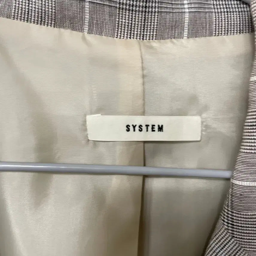 [SOLD OUT] 빈티지구 SYSTEM 시스템 체크 자켓