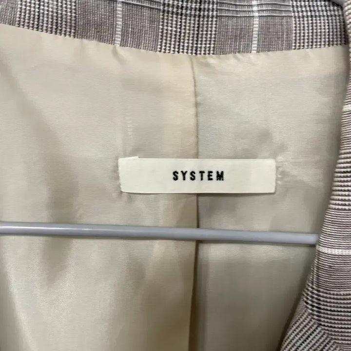 [SOLD OUT] 빈티지구 SYSTEM 시스템 체크 자켓
