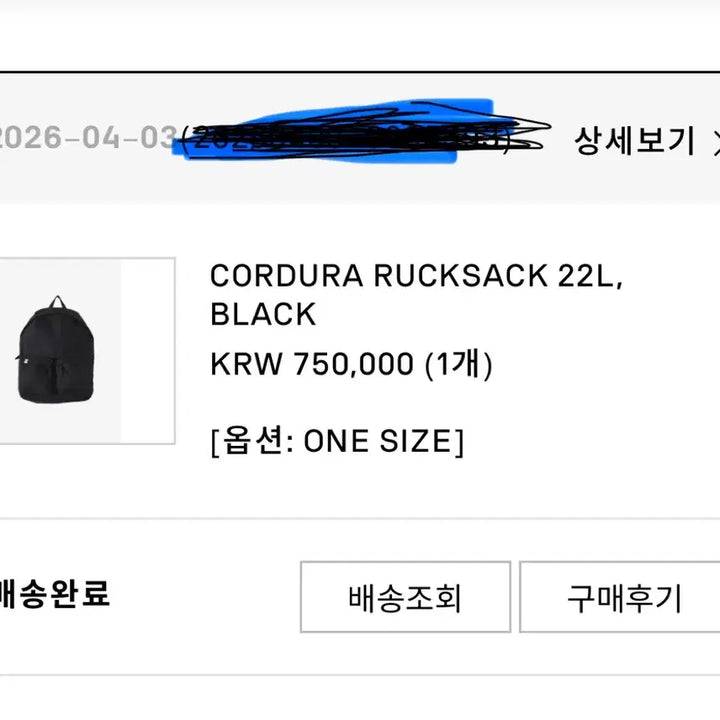 [SOLD OUT] visvim 비즈빔 26ss 코듀라 럭색 22L 블랙 투포켓