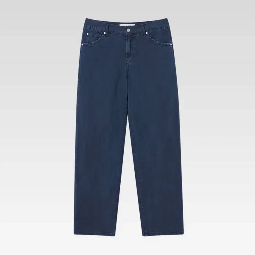 [SOLD OUT] M) 애프터프레이 더스티드 레귤러 데님 진스 네이비