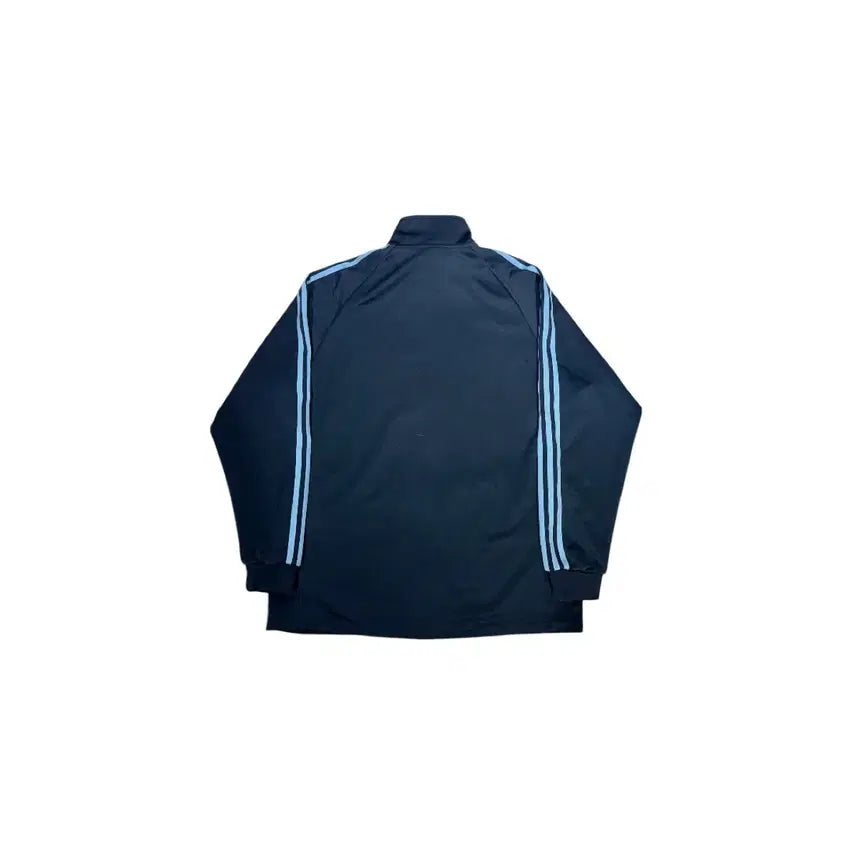 [SOLD OUT] 아디다스 네이비 스카이 블루 삼선 오버핏 올드스쿨 트랙탑 져지 2XL