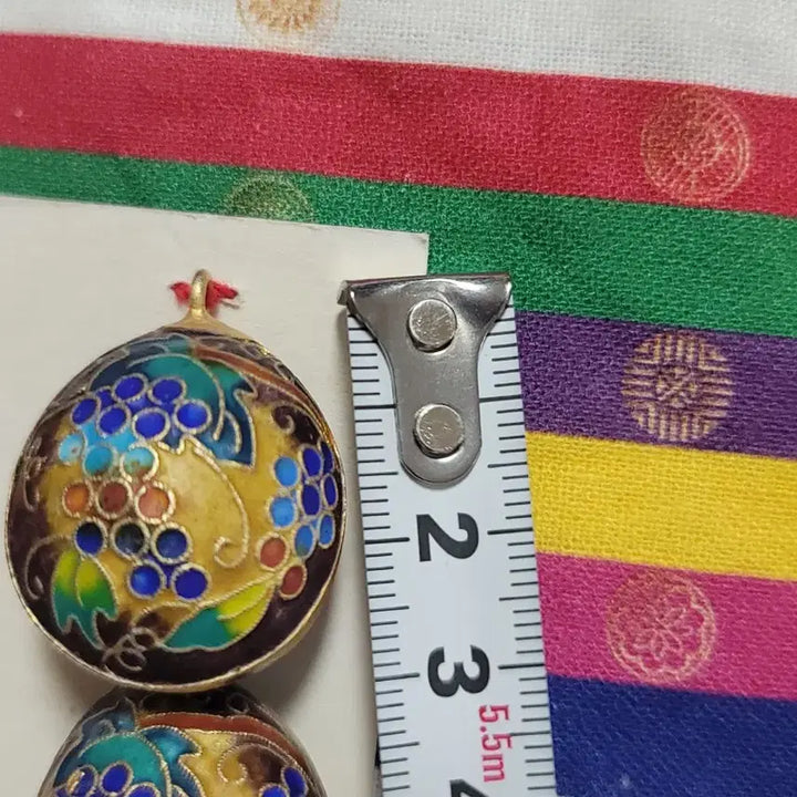 [SOLD OUT] 미사용) 은칠보 포도문 마고자단추