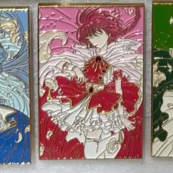 [BUNJANG] Magic Knight Rayearth Metal Badge / 마법기사레이어스 금속뱃지 마법소녀