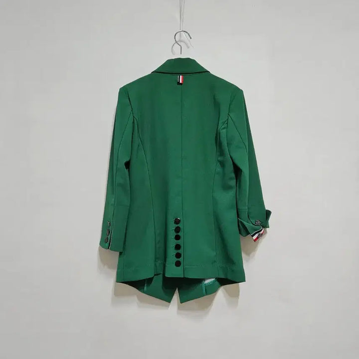 [BUNJANG] Green Back Button Slim Fit Jacket / 그린 뒷단추 자켓