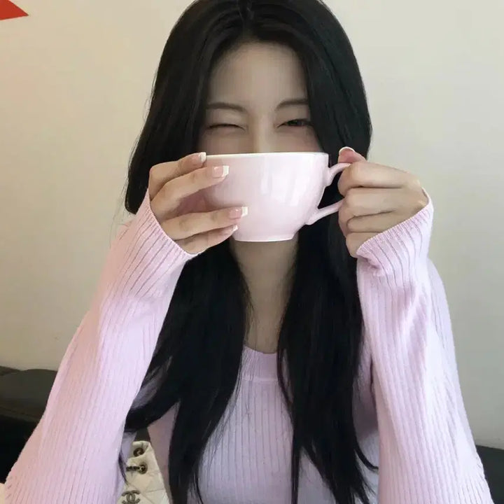 [BUNJANG] Jenieo U-Neck Knit Pink / 제니오 유넥 니트 핑크