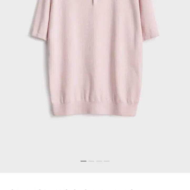 [SOLD OUT] 포터리 반팔 컴포트 카라 니트 라이트블루, 핑크 2 새상품