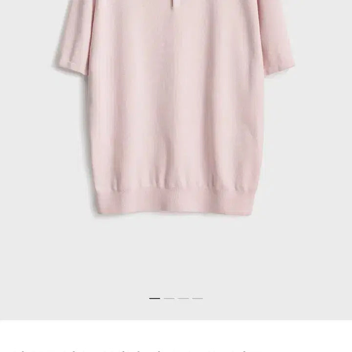 [SOLD OUT] 포터리 반팔 컴포트 카라 니트 라이트블루, 핑크 2 새상품