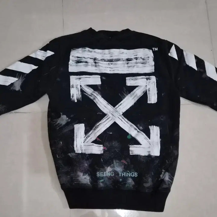 [SOLD OUT] 오프화이트 17FW 갤럭시 브러쉬 맨투맨