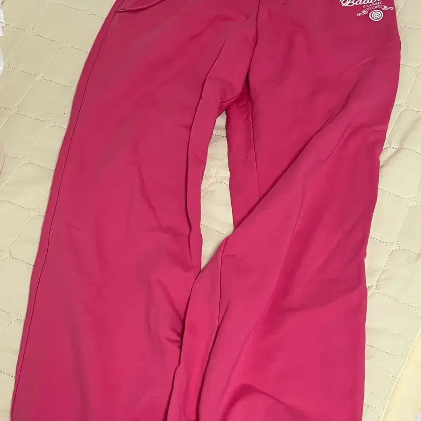 [BUNJANG] Badblood Pink Jogger Training Pants / 배드블러드 핑크 조거 트레이닝 바지