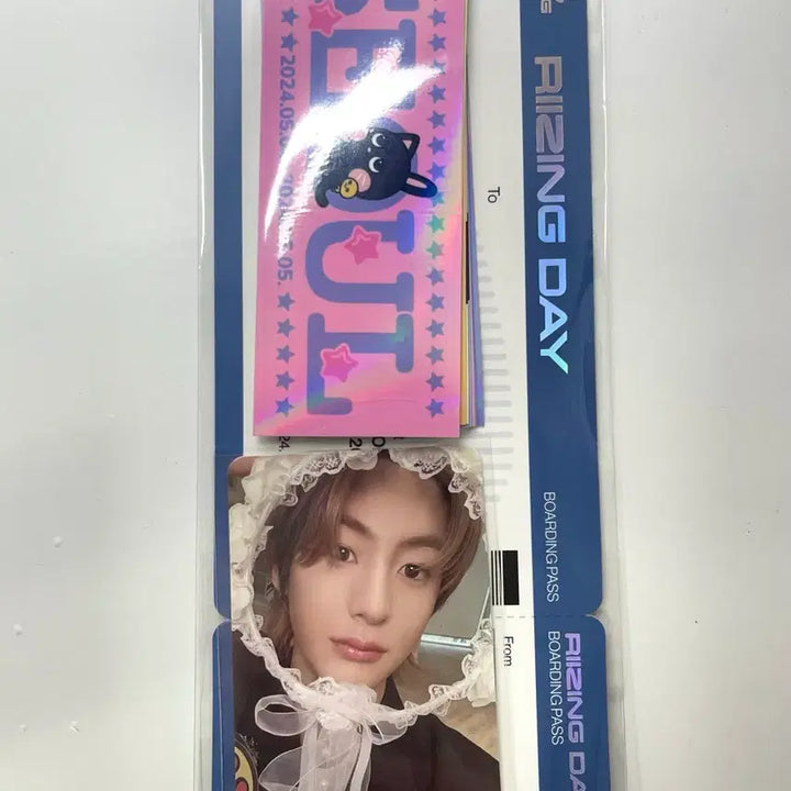 [BUNJANG] RIIZE Anton Photocard &amp; Boarding Pass Sticker Set / 라이즈 앤톤 포카 보딩패스