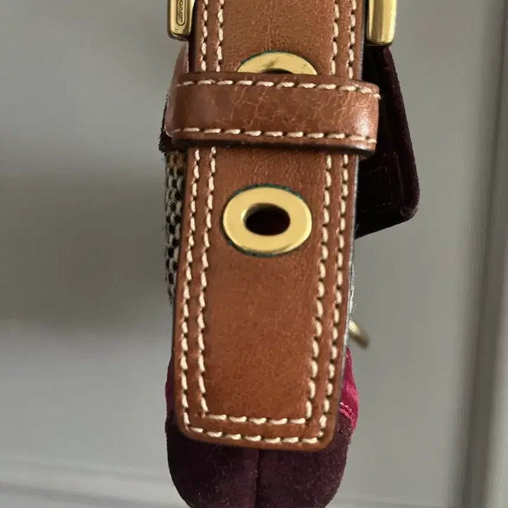 [BUNJANG] Coach Tote Bag / 코치 자카드 사첼 버클 플랩 토드백