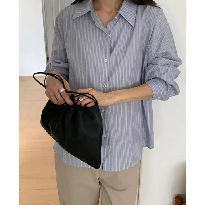 [BUNJANG] Ganaesra Vuel Stripe Shirt / 가내스라 브엘 스트라이프 셔츠