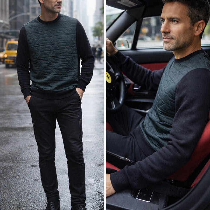 [BUNJANG] LANVIN SPORT Functional Black Sweatshirt / LANVIN 봄 가을 출근용으로 딱 좋은 옷입니다